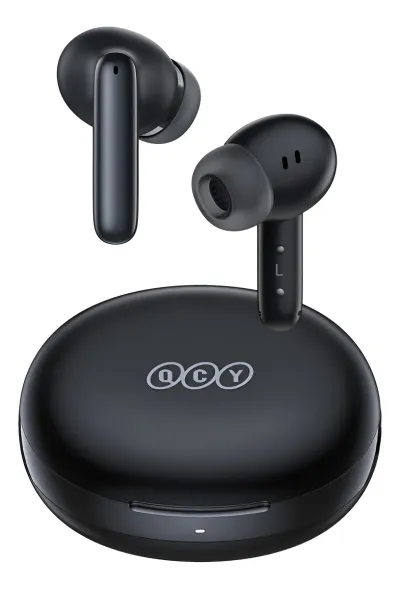 Fone de ouvido QCY T13 ANC 2 na cor preta