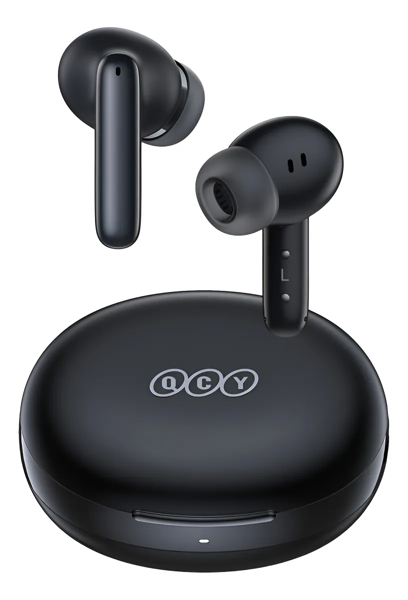 Fone de ouvido QCY T13 ANC 2 na cor preta